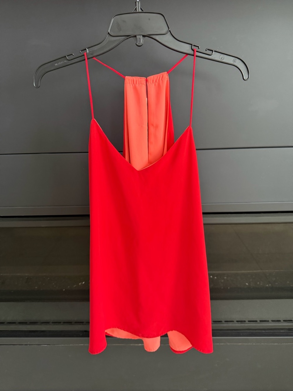 Express Red / Coral Reversible Spaghetti Strap Cami Top